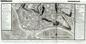 Atlante 131 fol.13 Mappa di Saintes, capitale di Saintonge, da 